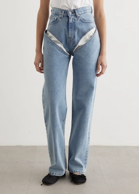 Evergreen Cut Out Jeans Sleek Shape Casual Spring Mood Classic Wear