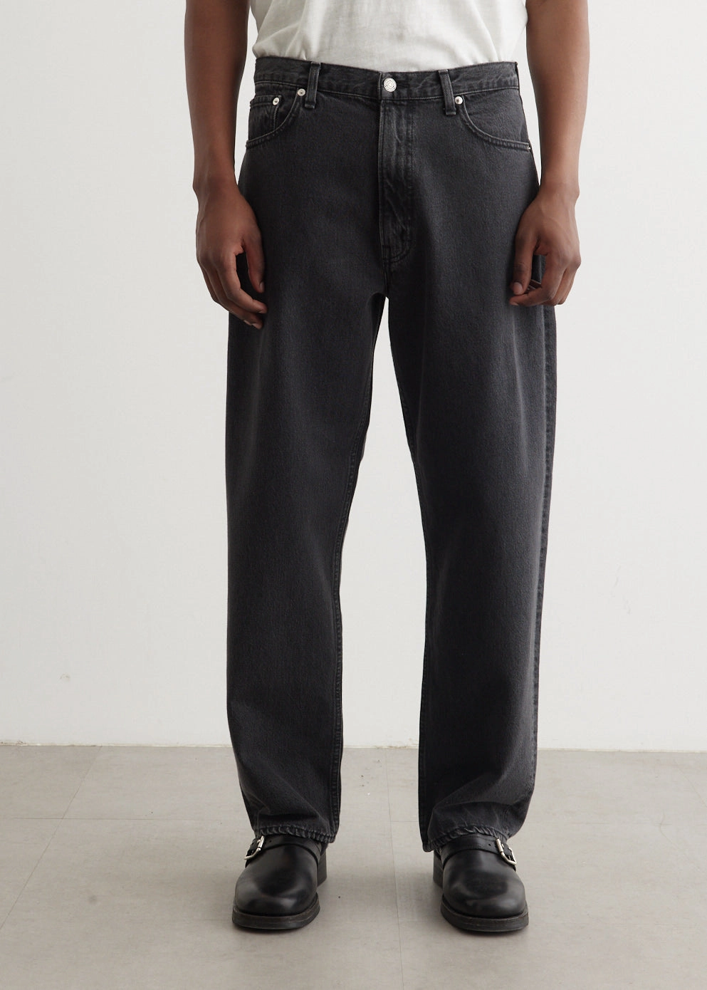 Weekender Wear Smooth Minimalist 101 Dad's Fit Denim Pants