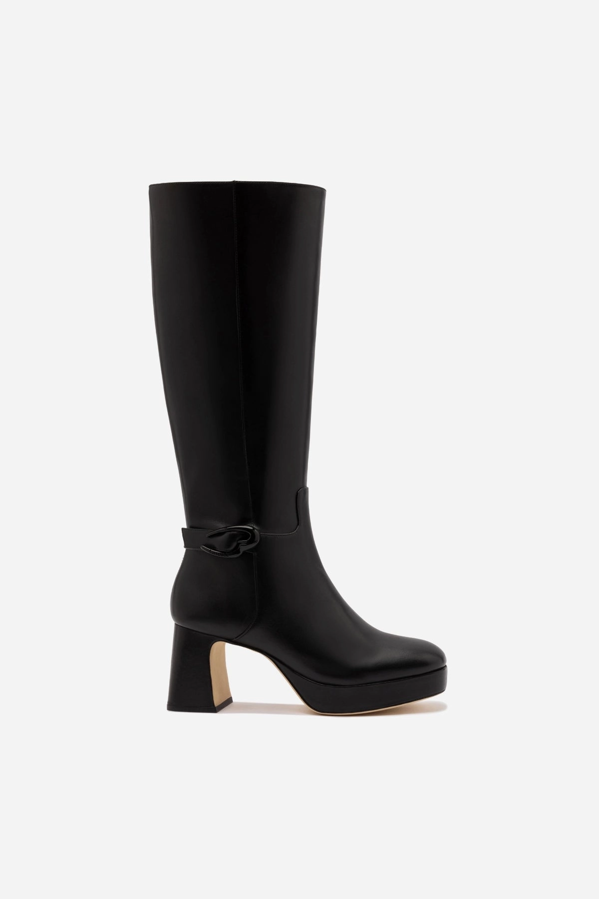 Shock Absorbing Rough Terrain Dolly Verona Hi Boot In Black Leather