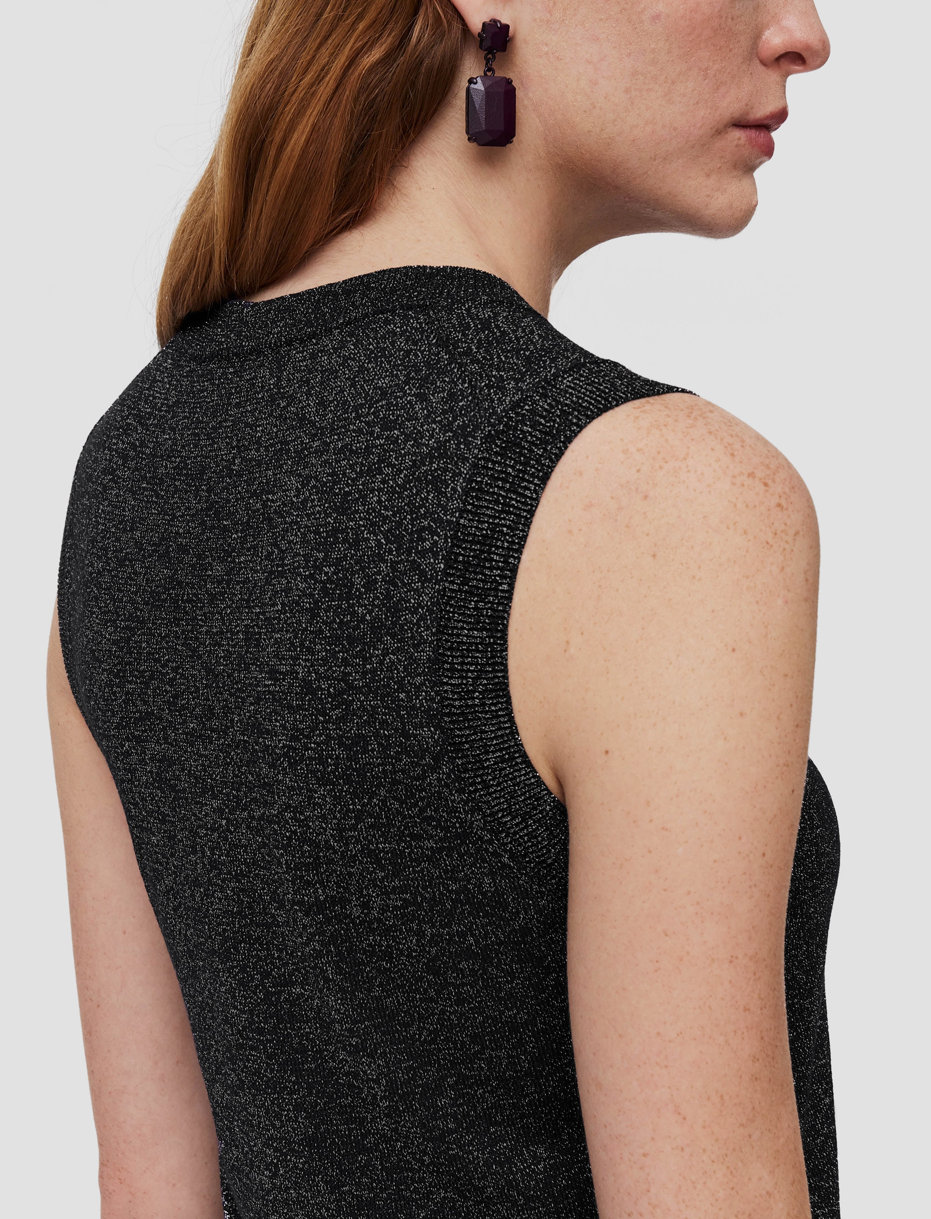 Lurex Knit Tank Top Light Weight