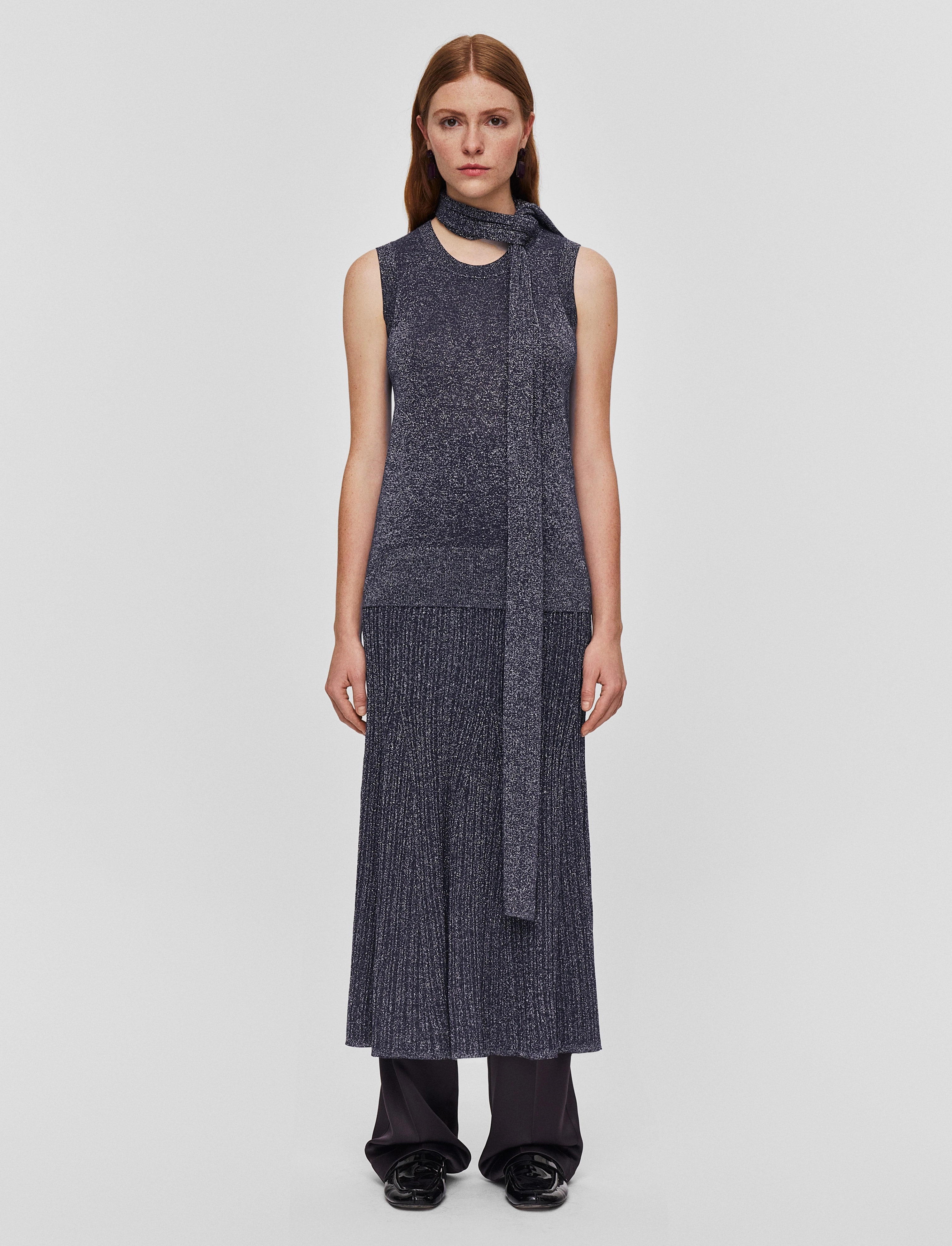 Lurex Knit Tank Top Home Warmth All Day