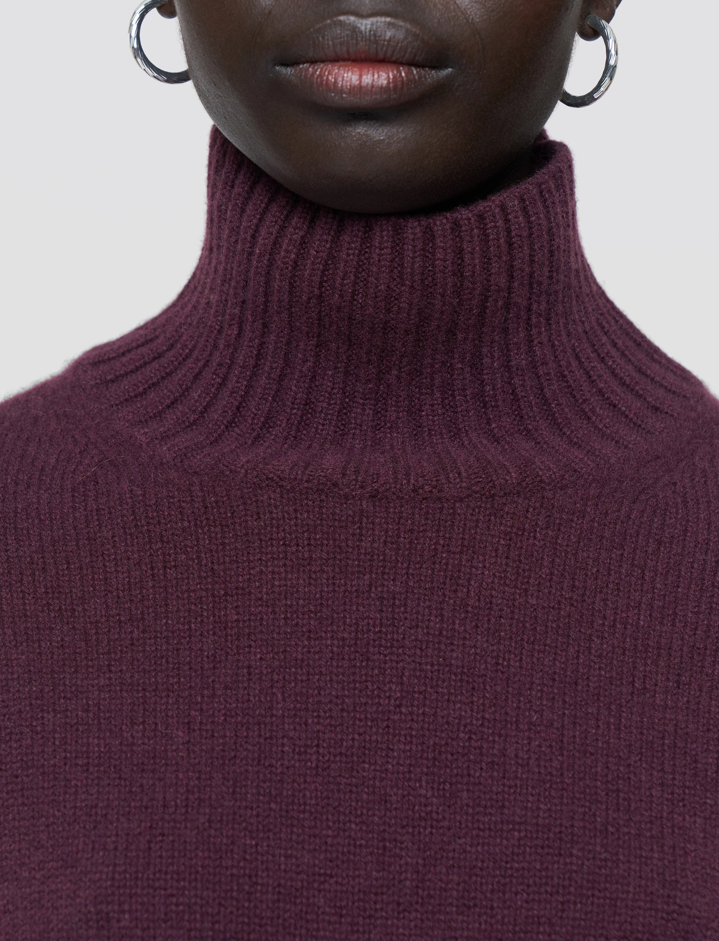 FineGauge Knit Luxe Cashmere High Neck Jumper