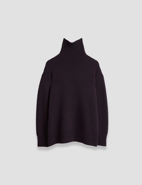 Cold Look Luxe Cashmere High Neck Jumper