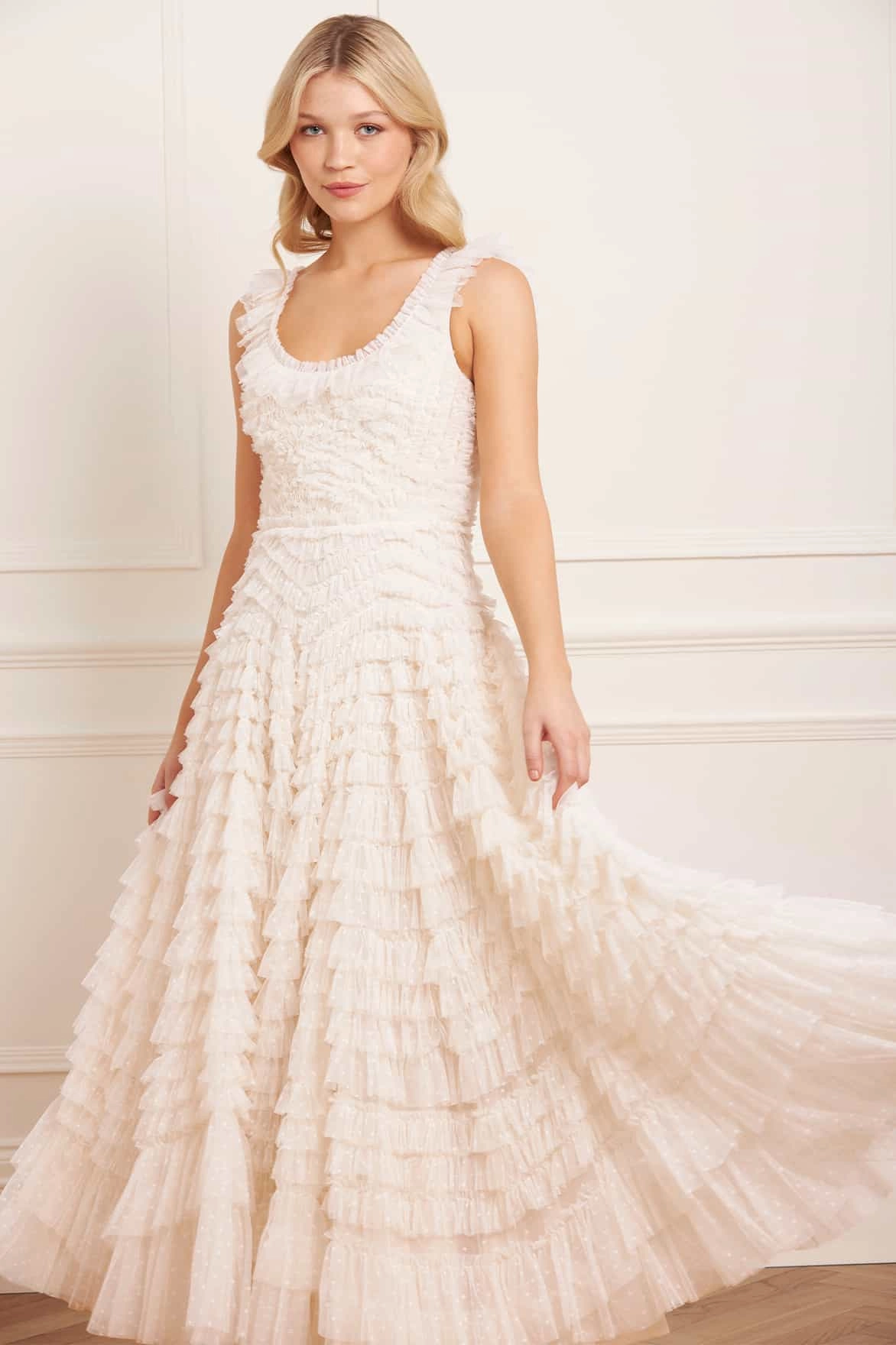 Hattie Scoop Neck Ankle Gown Quick-Dry Soft and Stylish