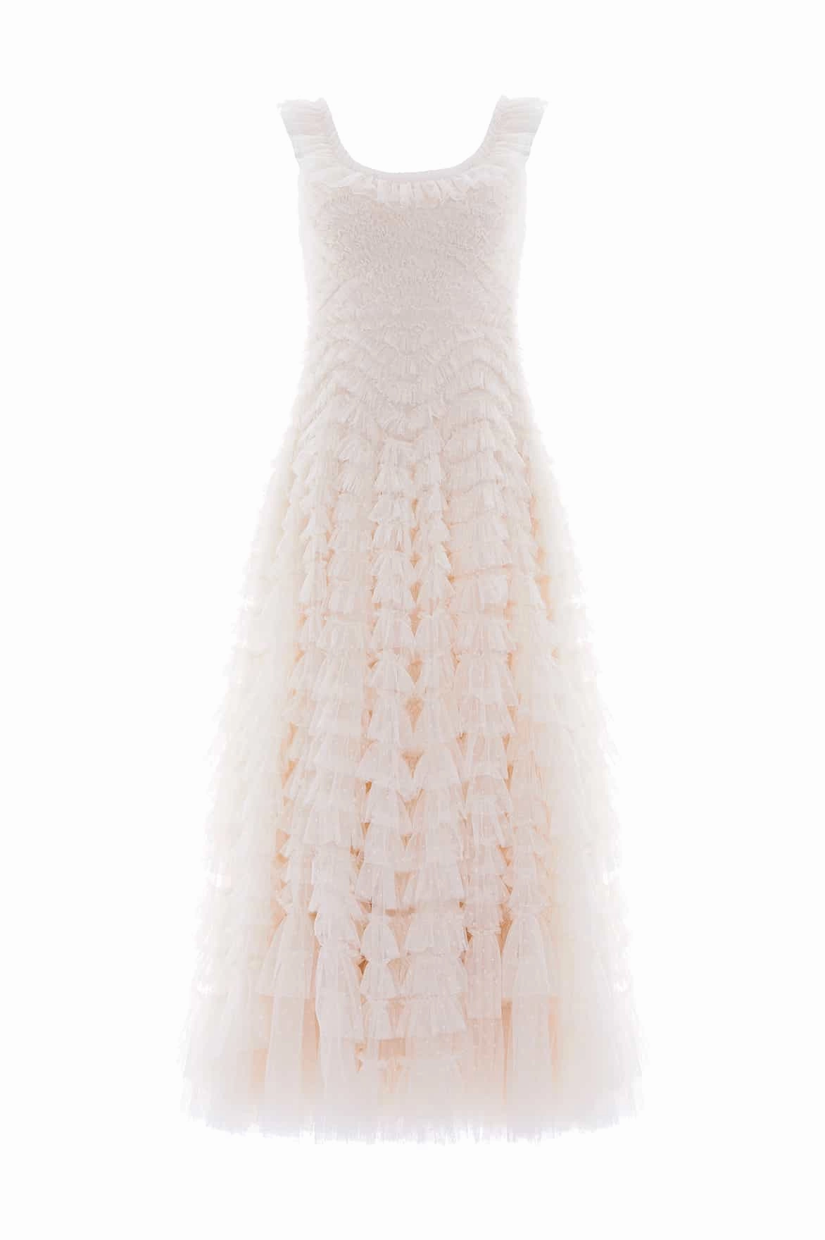 Hattie Scoop Neck Ankle Gown Wedding guest Front-Pocket