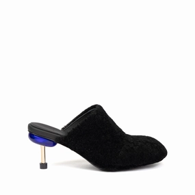 OSHA BUBBLE MID BLACK Pointed Heels Formal Pumps