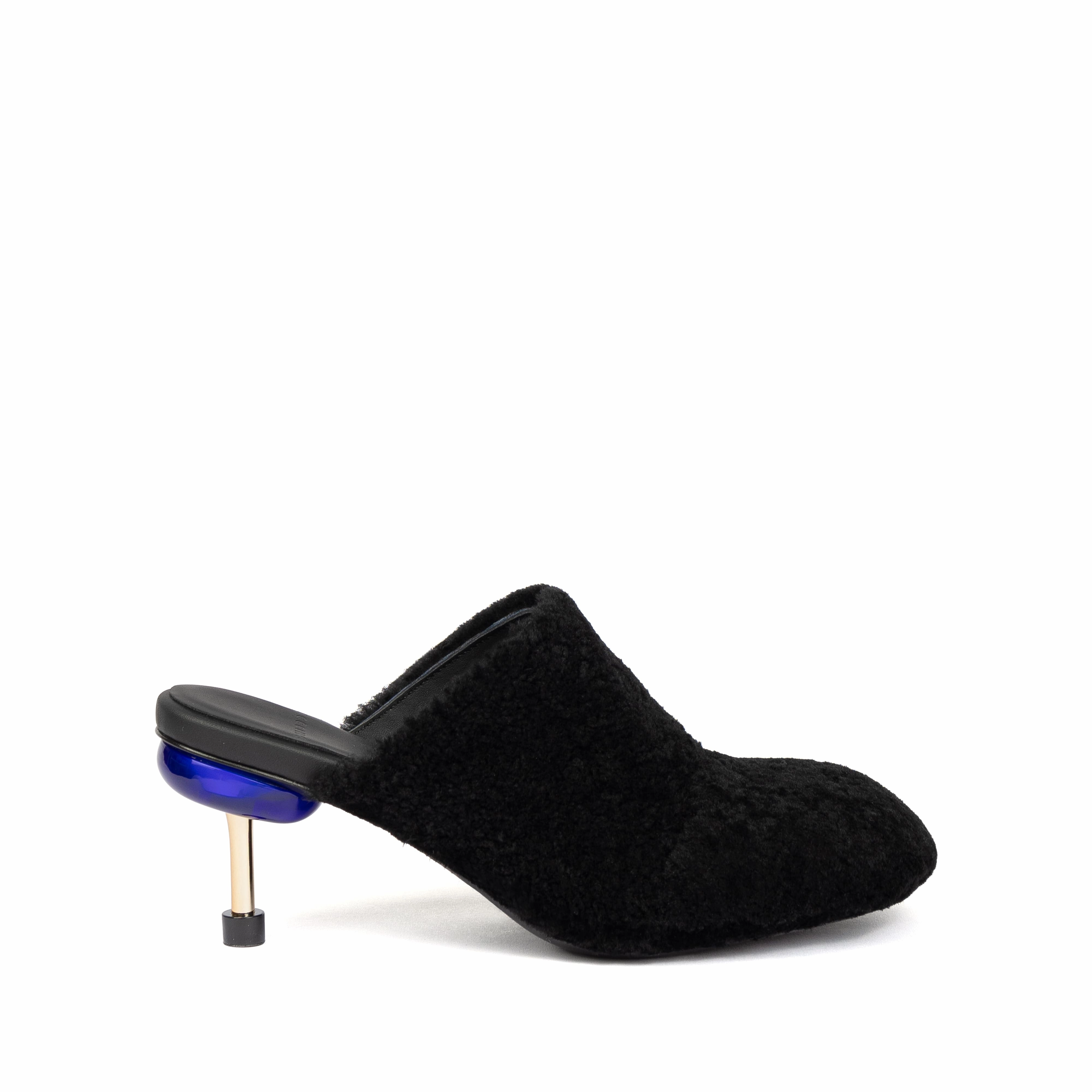 OSHA BUBBLE MID BLACK Pointed Heels Formal Pumps