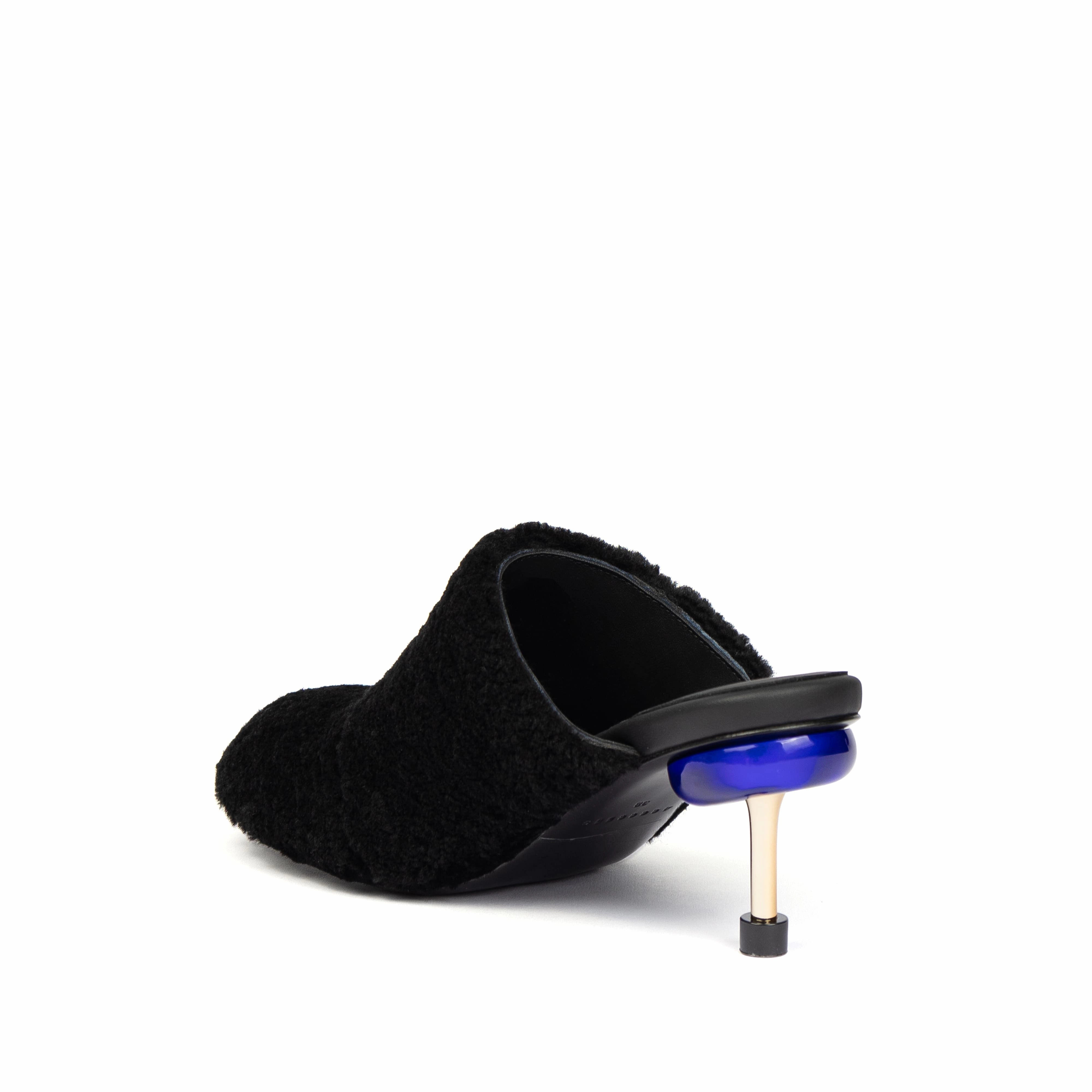 OSHA BUBBLE MID BLACK Elegant Feel Suede Feel