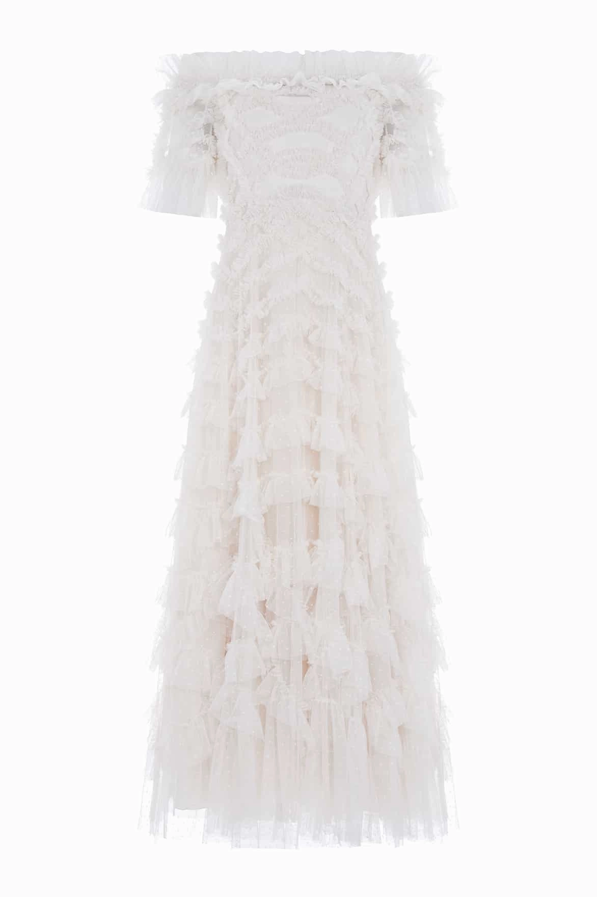 Lana Off-Shoulder Gown Neutral Look