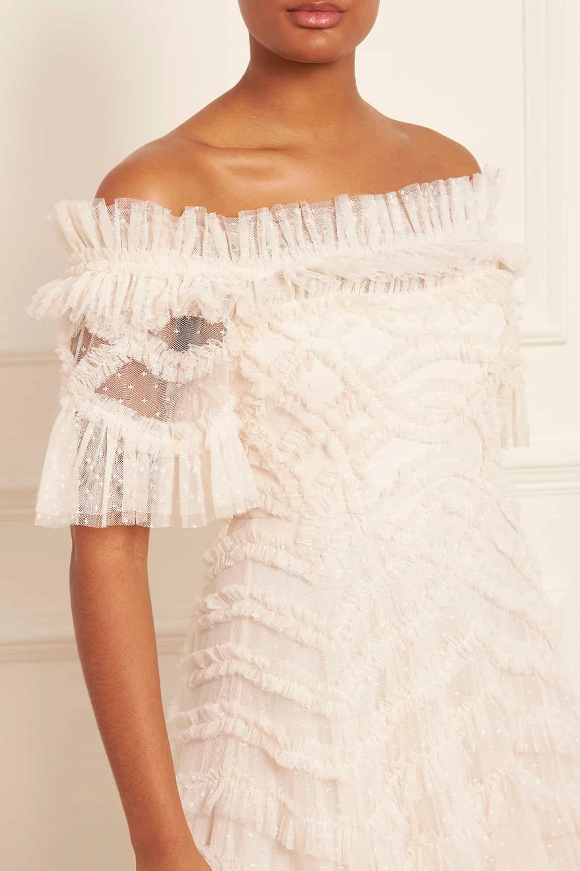 Lana Off-Shoulder Gown Breathable Feel