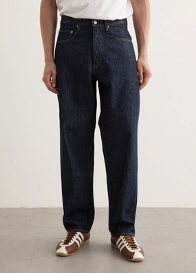 Relax Mode Hard Twist Denim Wide Pants
