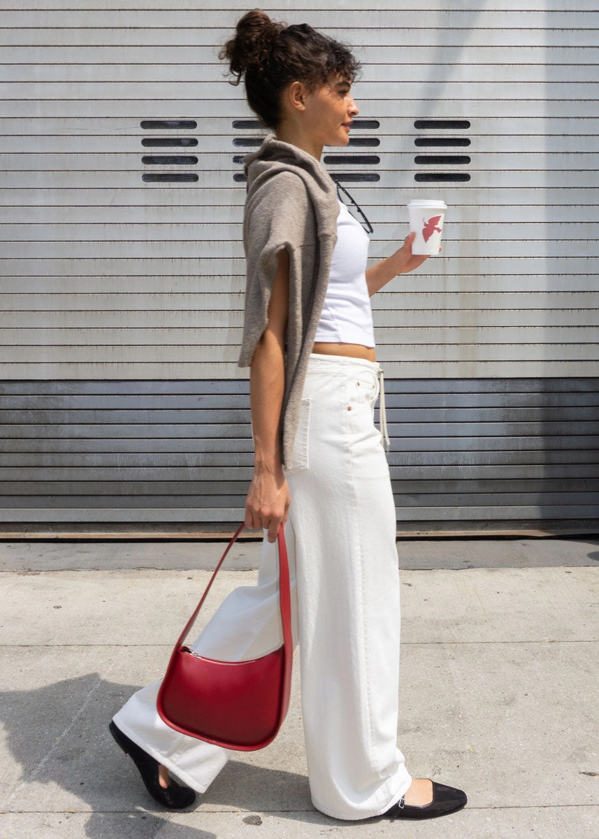 Chic Appeal Madison Mid-Rise Wide Leg - Milkshake