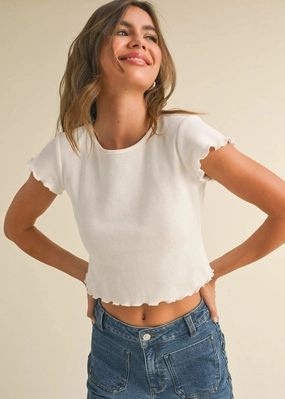 Mel Waffle Top - White ThermalRegulationLayer