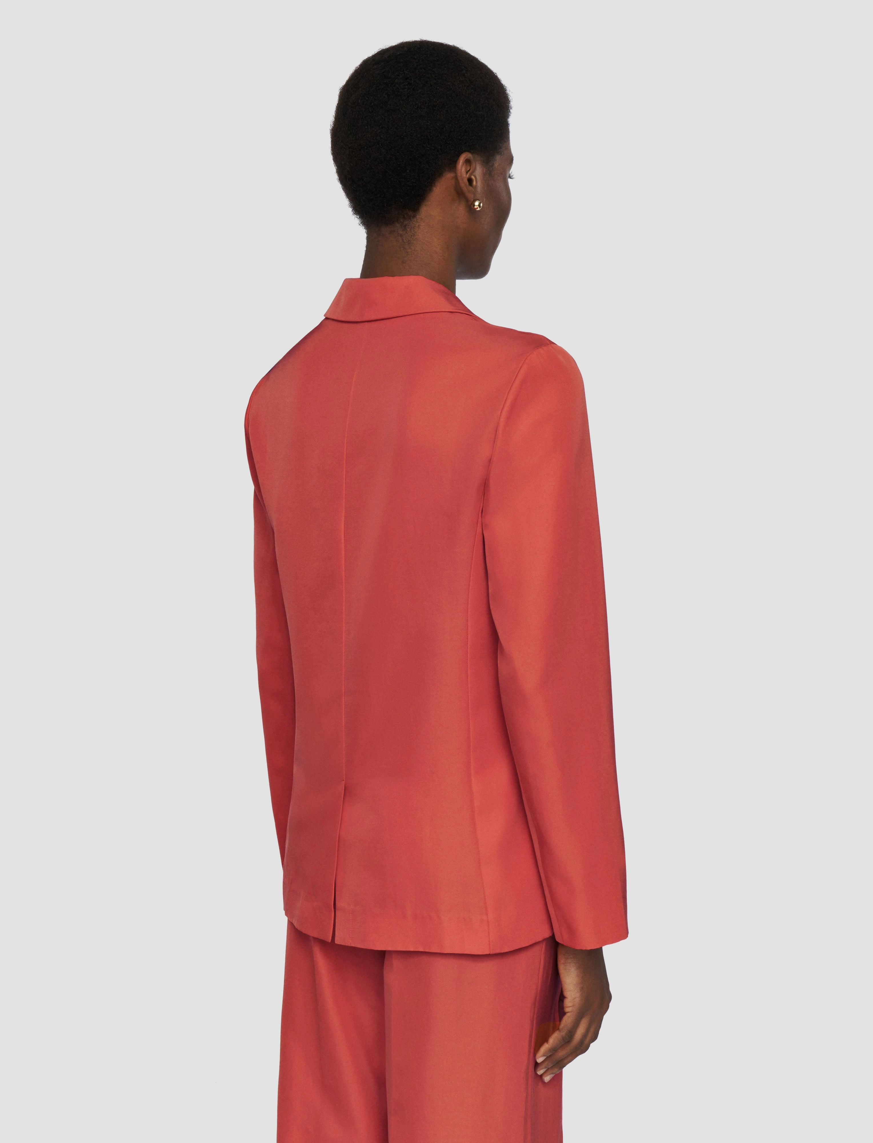 Mela Soft Cotton Silk Jacket Dual Layer Fabric