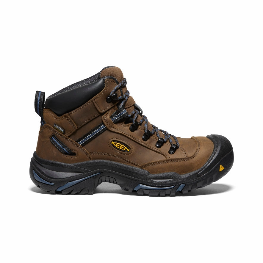 Men's Braddock AL Waterproof Mid (Steel Toe)  |  Bison/Ensign Blue Durable Look Smart Design