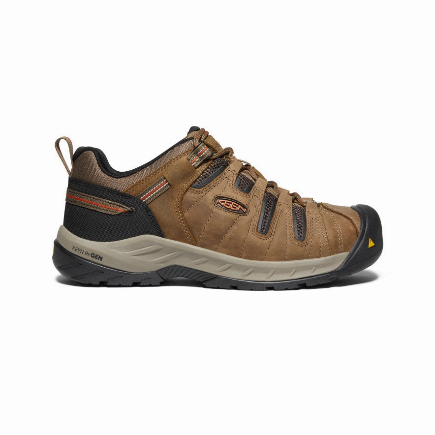 Hydrophobic Upper Dressy look Men's Flint II (Steel Toe)  |  Shitake/Rust