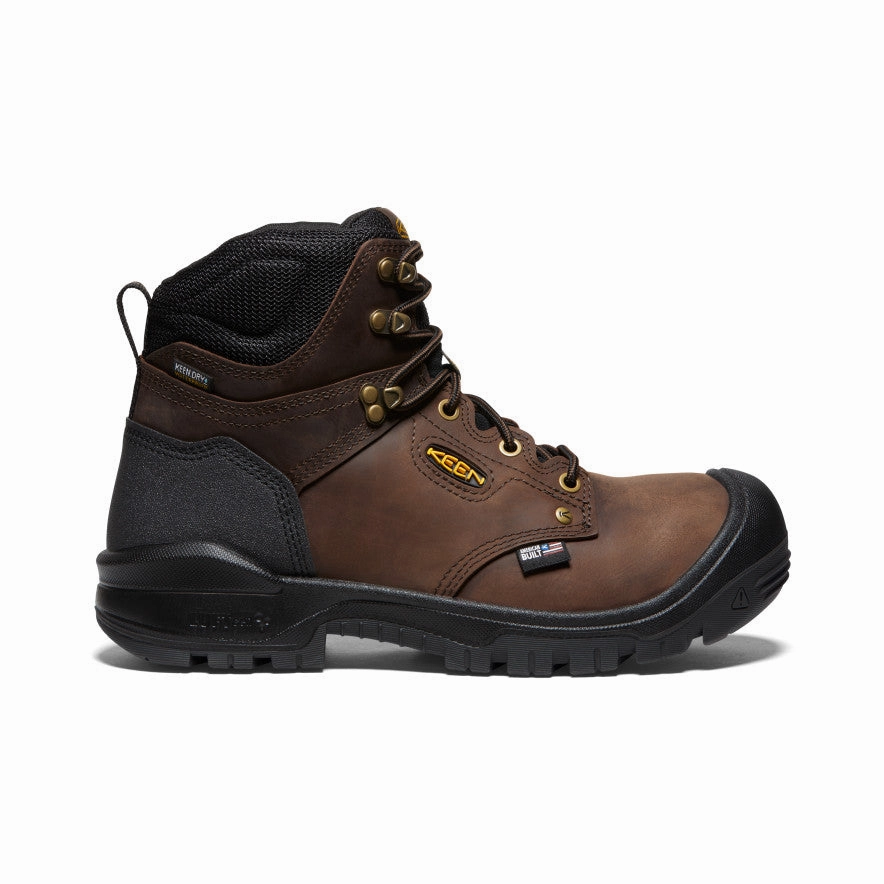 Waterproof Outdoor Trek Men's Independence 6" Waterproof Boot (Soft Toe)  |  Dark Earth/Black
