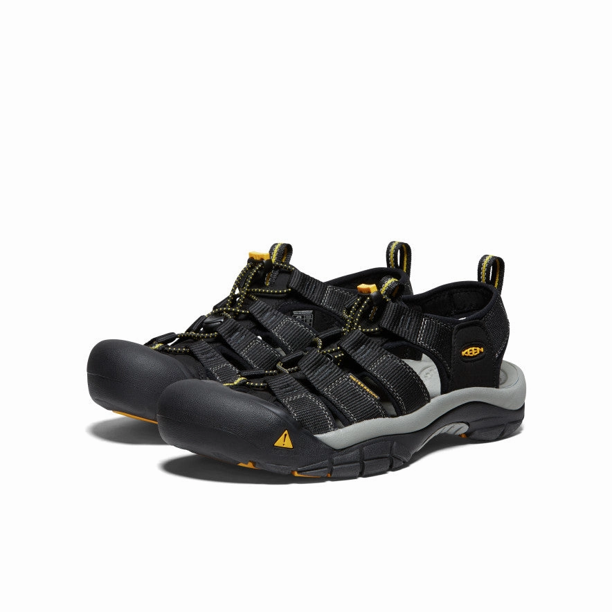Men's Newport H2 Sandal Wide  |  Black Clean Fit