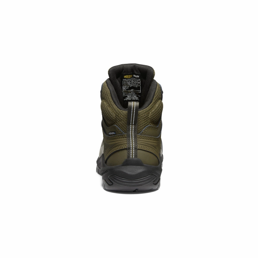 Comfort Lining Trail Exploration Practical Build Men's Reno Mid Waterproof (Carbon Toe)  |  Dark Olive/Black