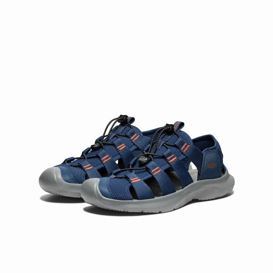 Supportive Travel Shoes. Men's Seanik H2 Sandal  |  Naval Academy/Gold Flame