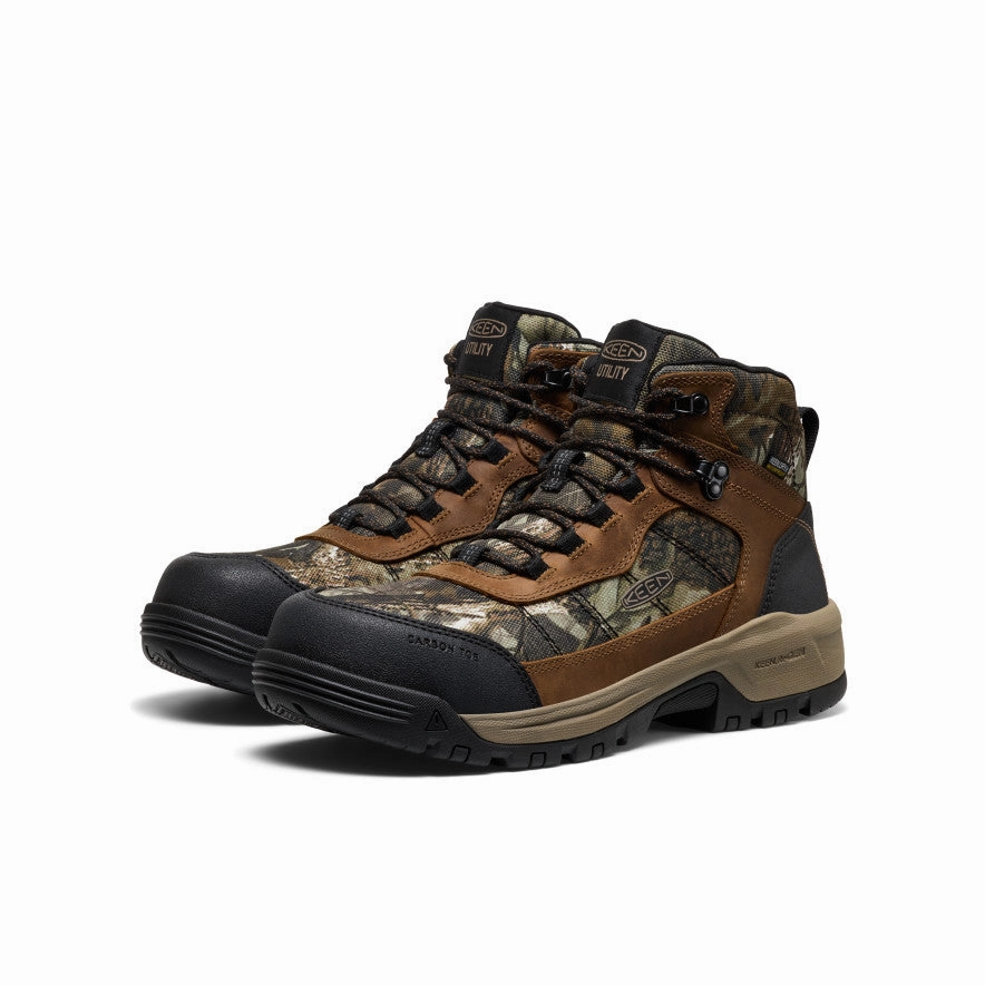 Men's Skokie Waterproof Work Boot (Carbon Toe)  |  Camo/Black Tight Fit Quick Move