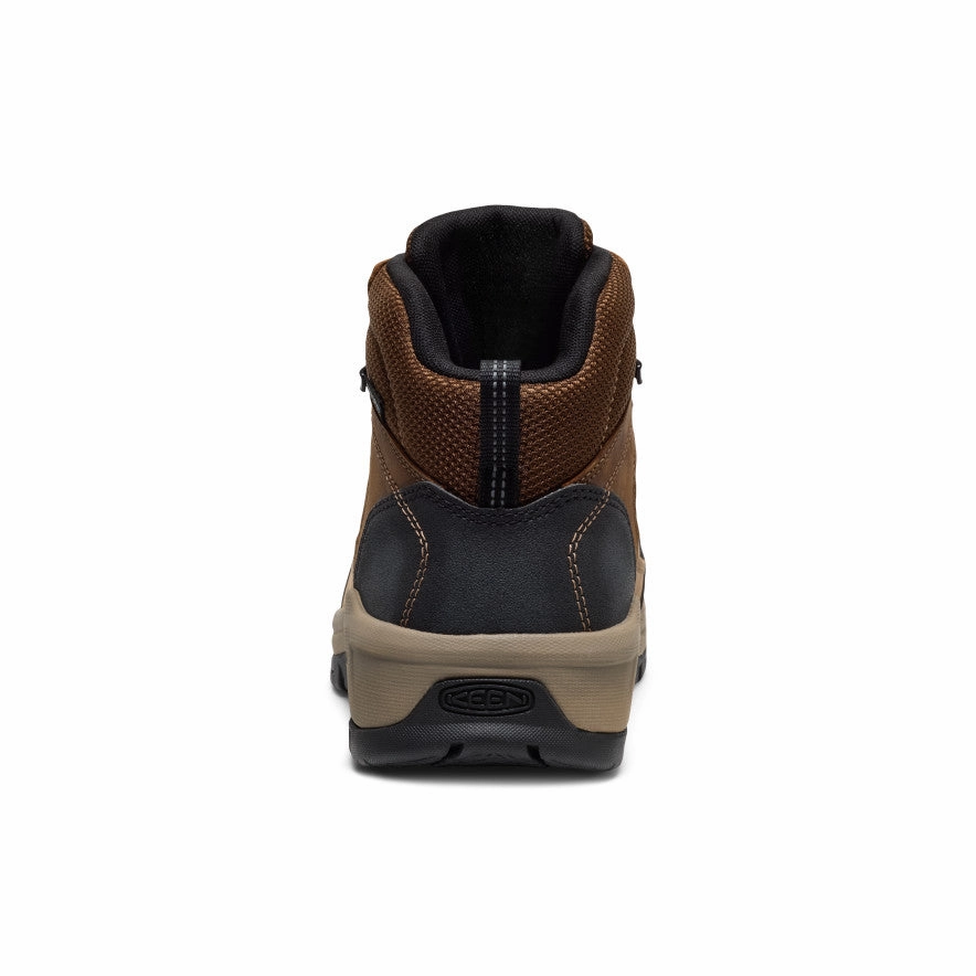 slim fit Men's Skokie Waterproof Work Boot (Carbon Toe)  |  Dark Earth/Black