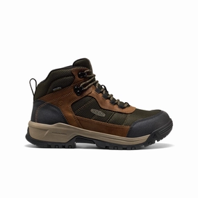 Men's Skokie Waterproof Work Boot (Soft Toe)  |  Forest Night/Black Stable Structure