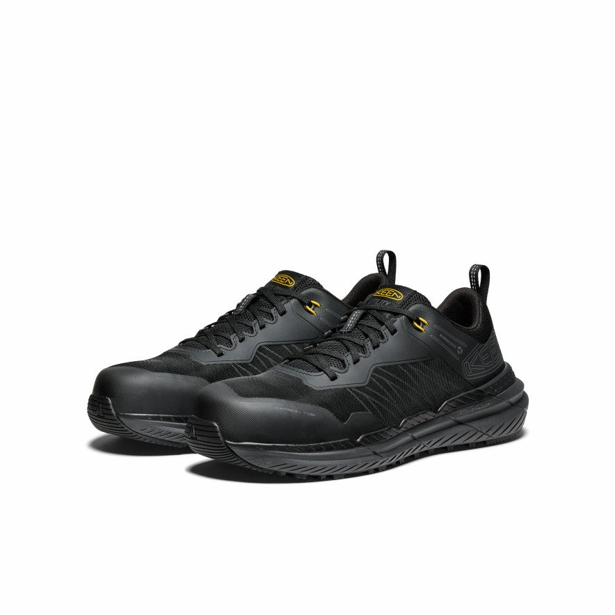 Love Pair Men's Speedworks Work Sneaker (Carbon Toe)  |  Black/Steel Grey