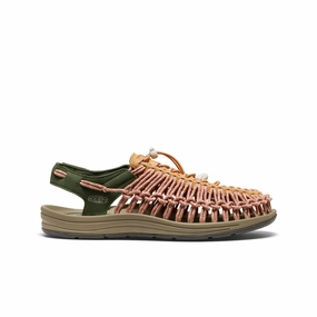 Classic Look Pink Sweet Men's UNEEK Sneaker  |  Oak Buff/Bronze Green
