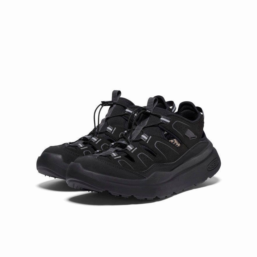 Clean Lines Men's WK450 Walking Sandal  |  Black/Black
