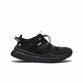 Day Glam Ventilation Channel Design Men's WK450 Walking Sandal  |  Black/Black