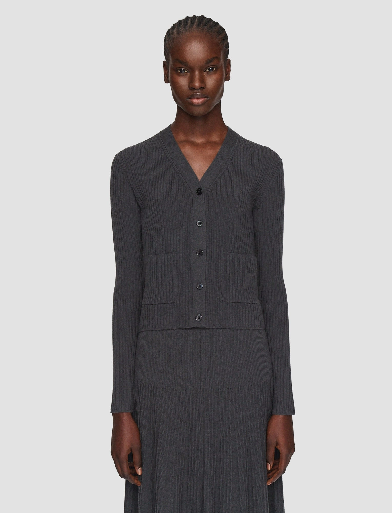 Merino Rib Cardigan Stay Soft