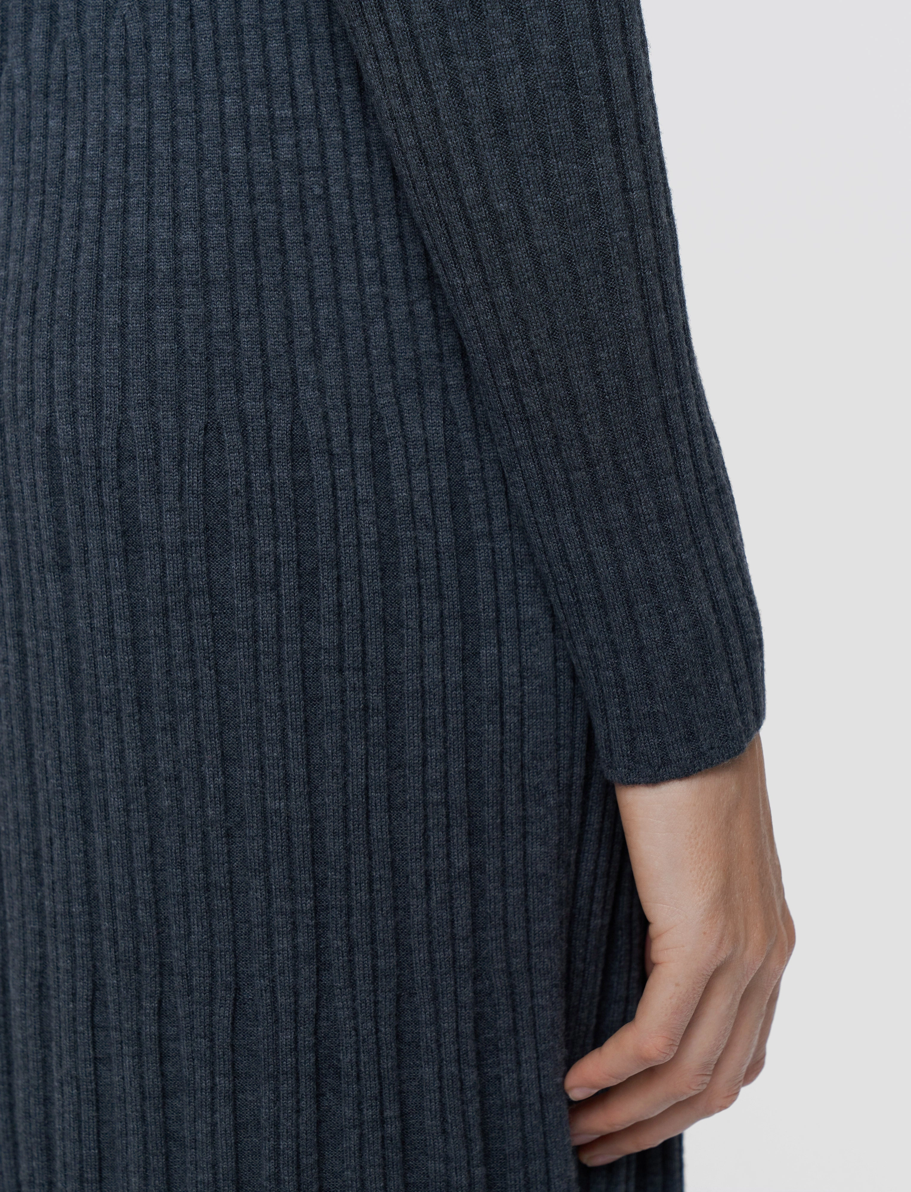 Merino Rib Knit Dress LowProfile Stitching