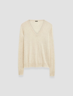 Cashair V Neck Jumper Minimal Comforted