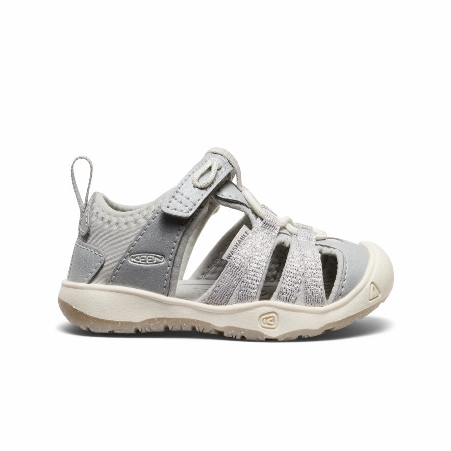 Beach Shoes for Men Adjustable Strap Toddlers' Moxie Sandal  |  Silver