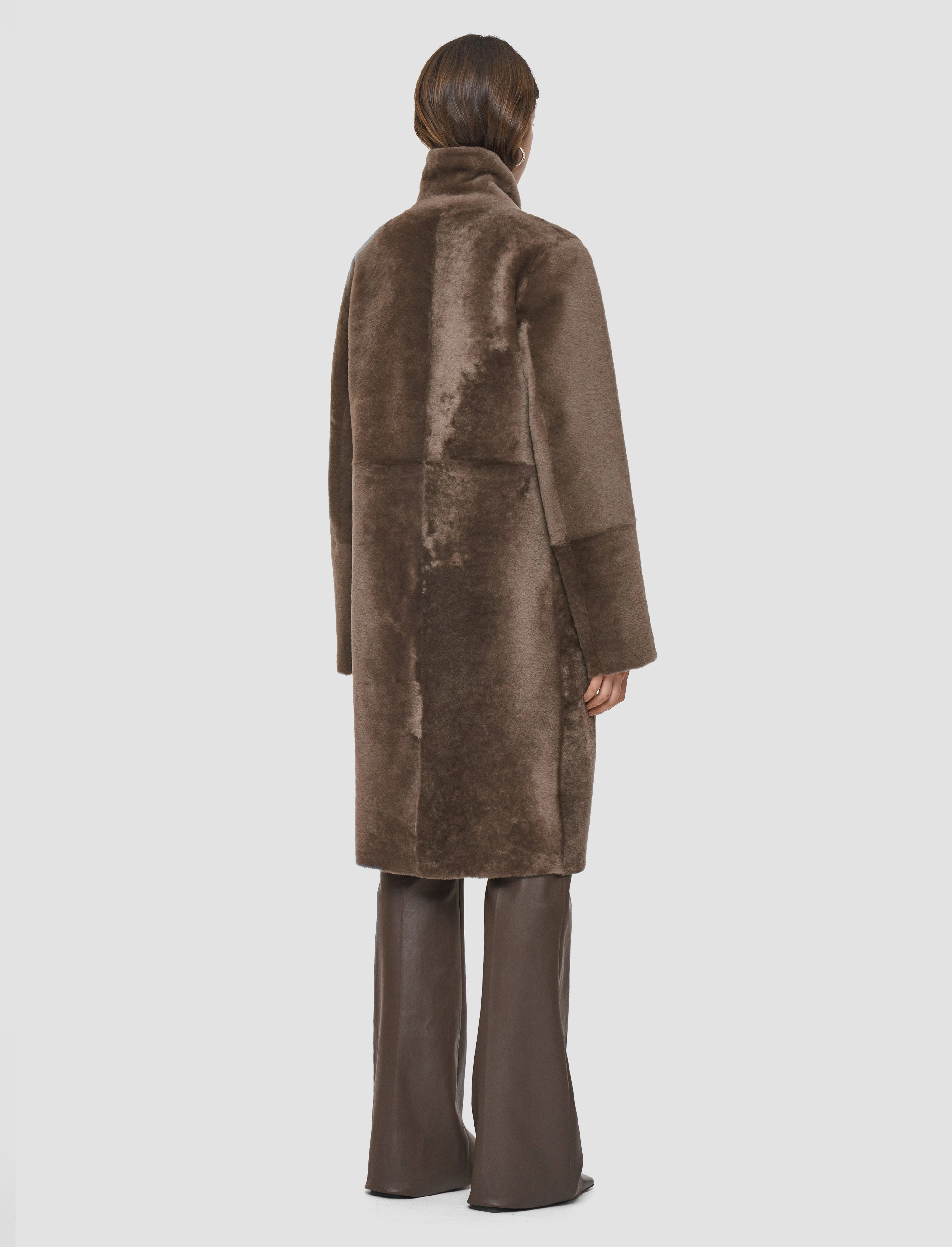 Unisex Casual Fit Britanny Reversible Soft Shearling Coat