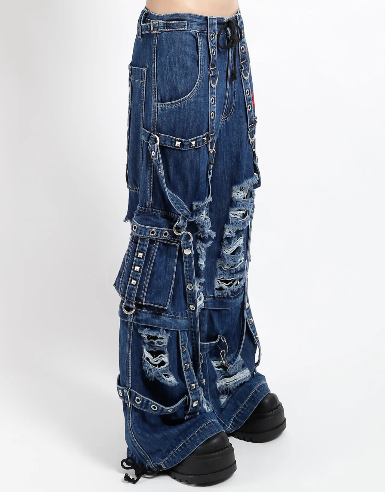 SHREDDER DENIM STRAP PANT INDIGO Long Wear Outdoor Style