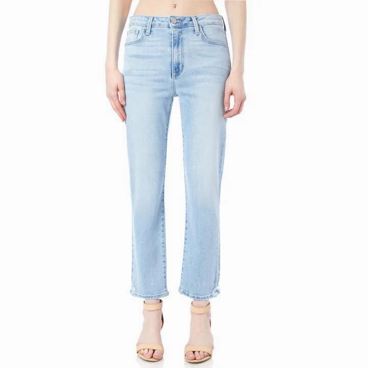 Stylish Fit Morning Stroll Sustainable Classic Just Black Slim Straight Distressed Jeans