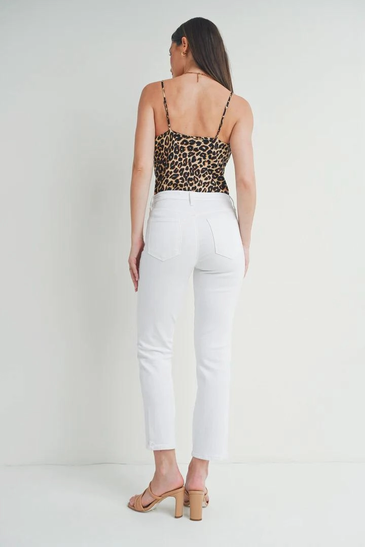 Just Black Slim Straight Distressed Jeans Lightweight Parent Style Durable Fashion Lover Outdoor Enthusiast