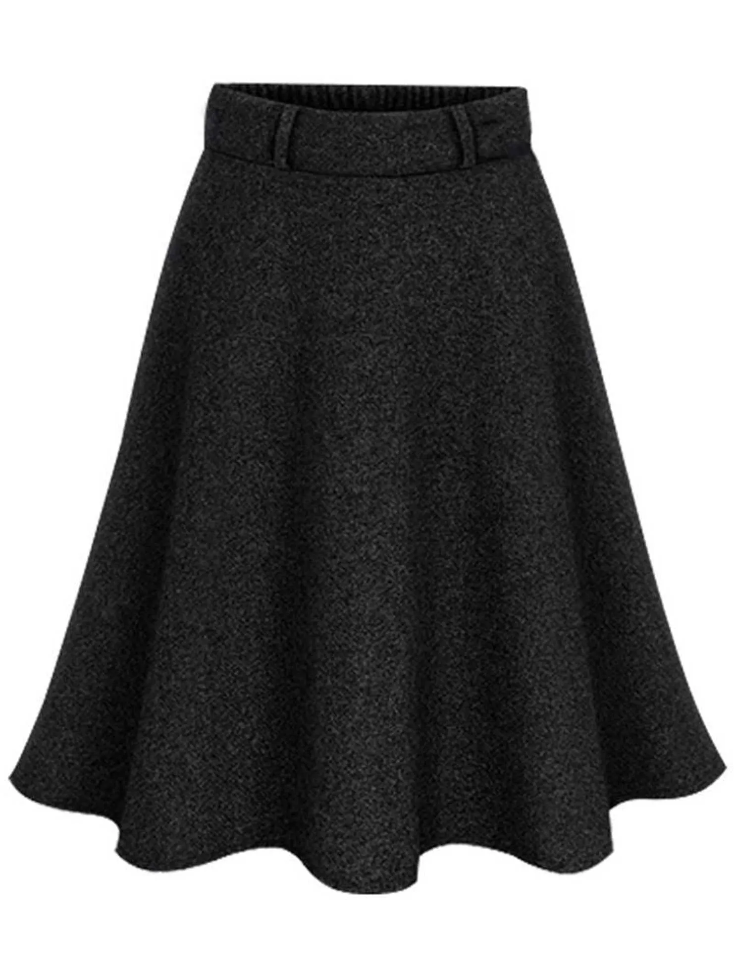 Fit Control MIDI LENGTH GATHERED WARM SKIRT