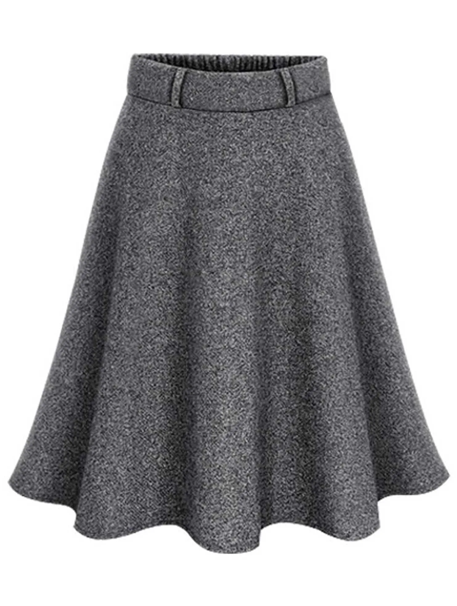 MIDI LENGTH GATHERED WARM SKIRT Trendy Design