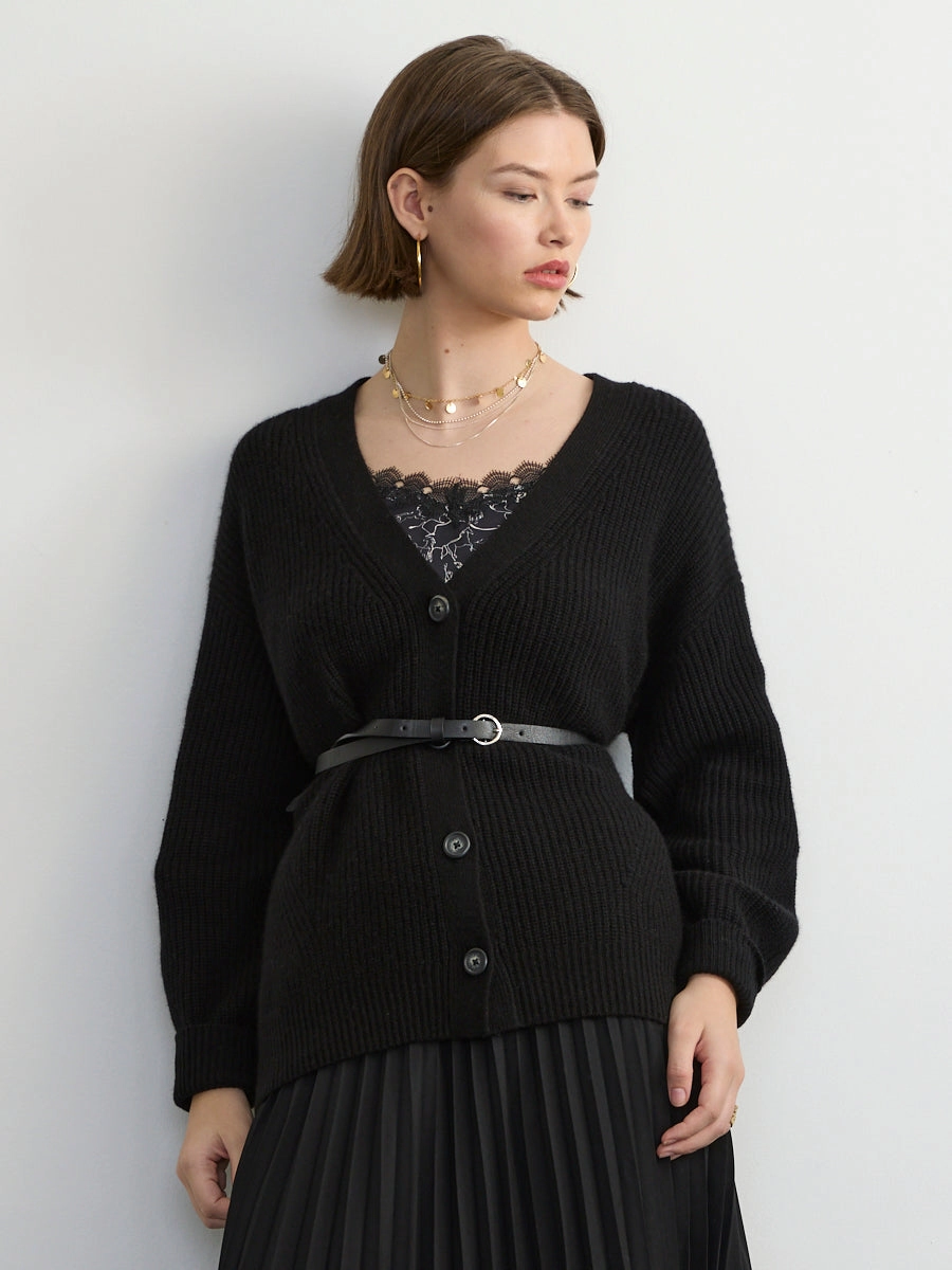 FAIRFAX CARDI TaglessDesign Reverseble Design