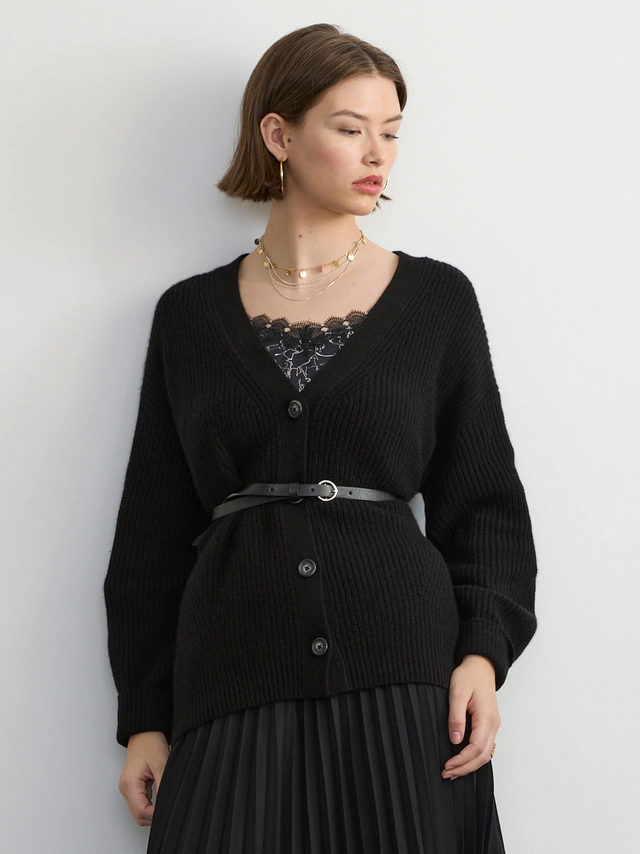 FAIRFAX CARDI Laser Cut Edges