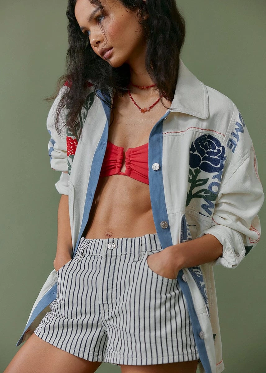 Now Or Never Denim Short - Washed Railroad OdorResistantFinish