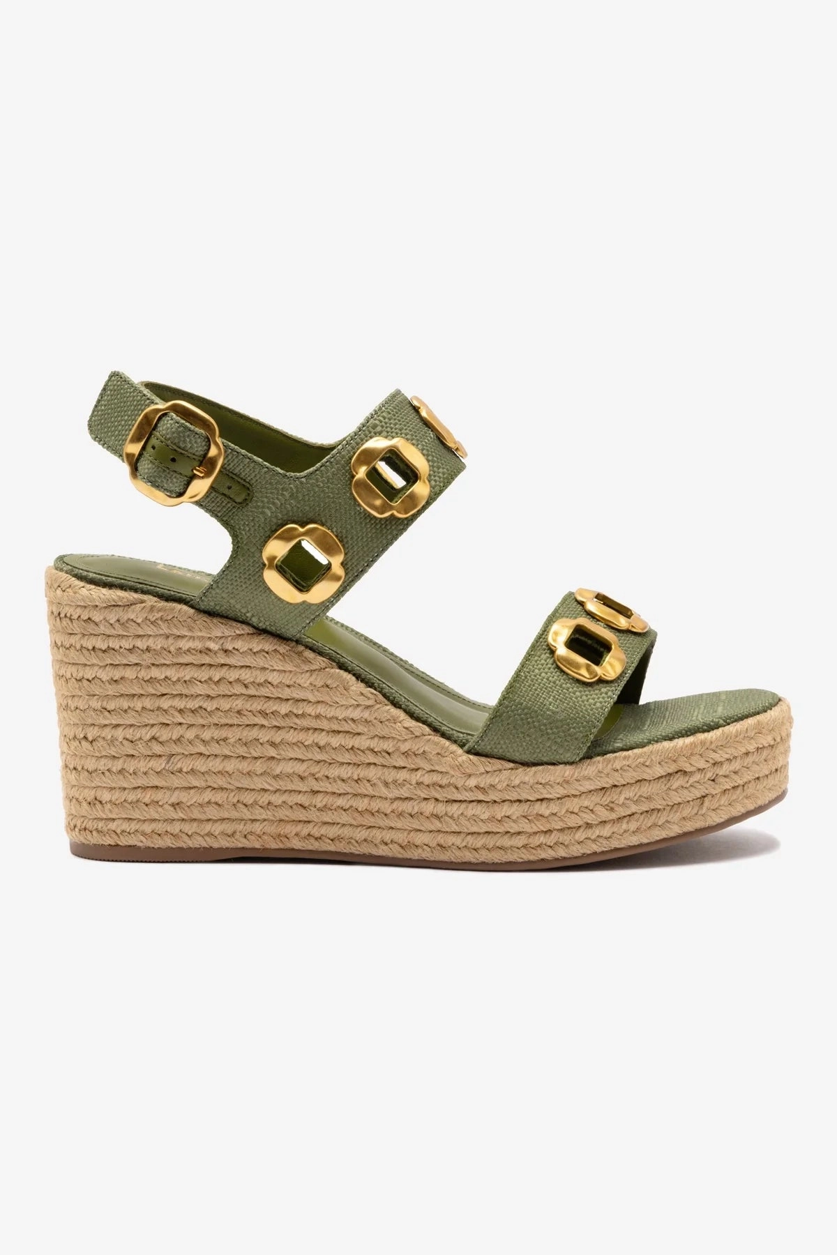 Milan Espadrille In Seaweed Raffia Stay Casual Flat Comfort