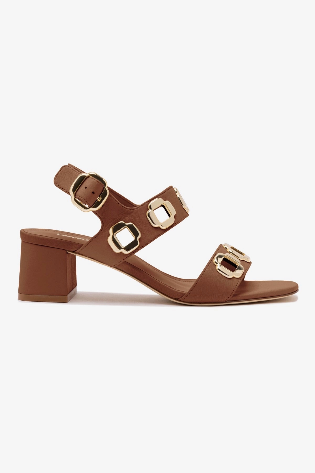 Grab And Go Milan Sandal In Caramel Leather