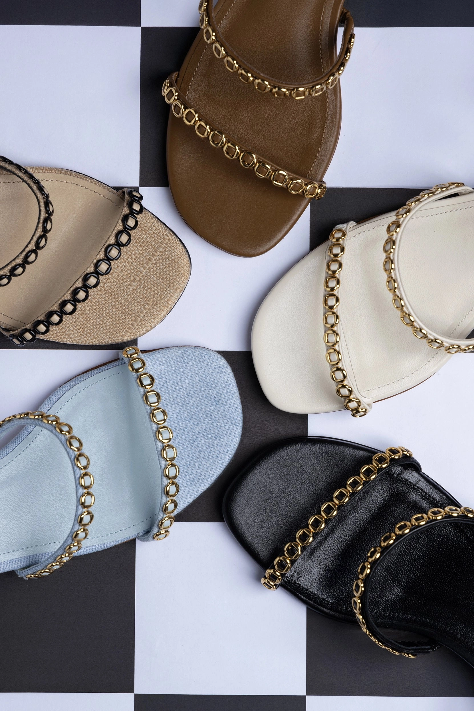 Milanina Block Sandal In Beige Raffia Non Slip Outsole Neon Glow