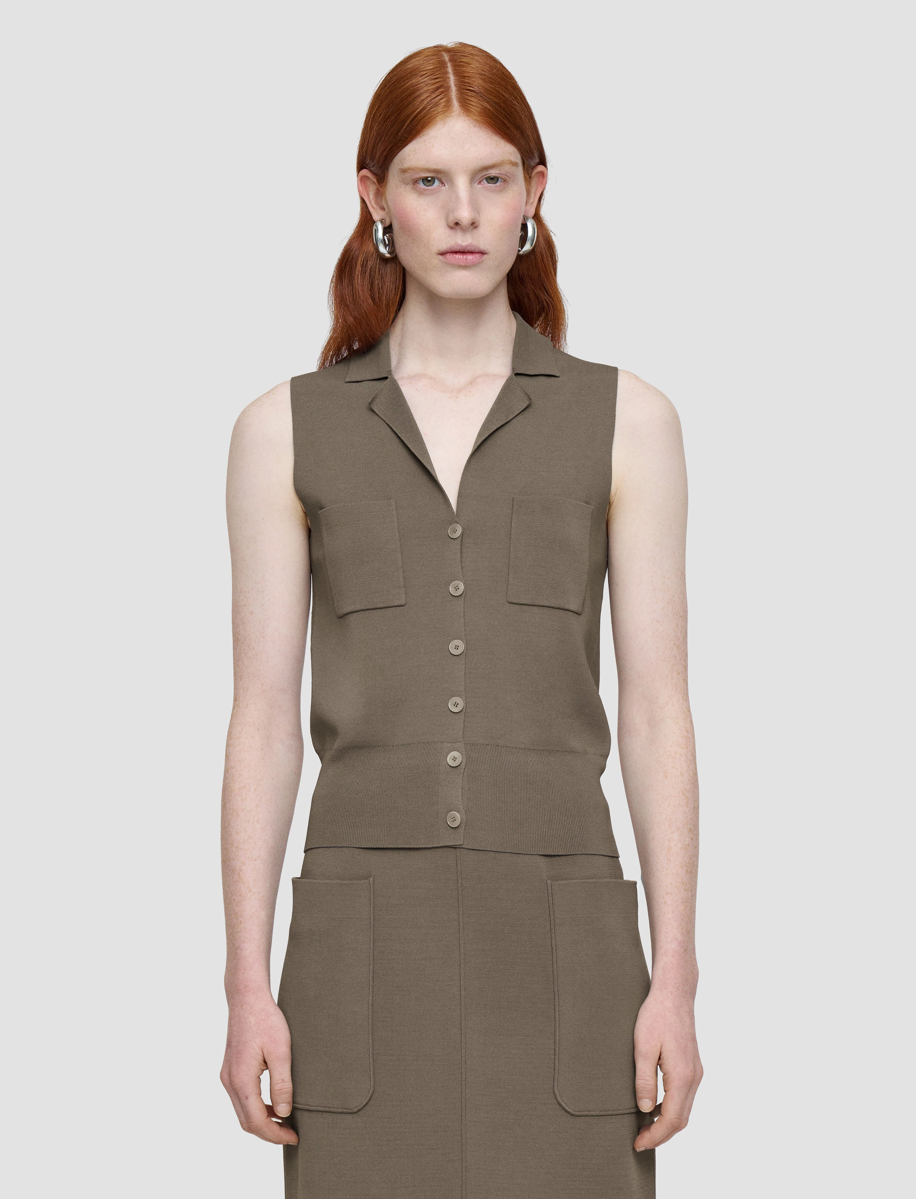 Milano Knit Stretch Vest Classic Shape
