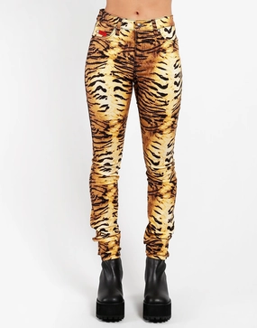Quick Cool HIGH WAIST T-BACK JEAN TIGER