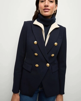 Interchangeable Collar System window - shopping Miller Dickey Jacket Navy/Gold